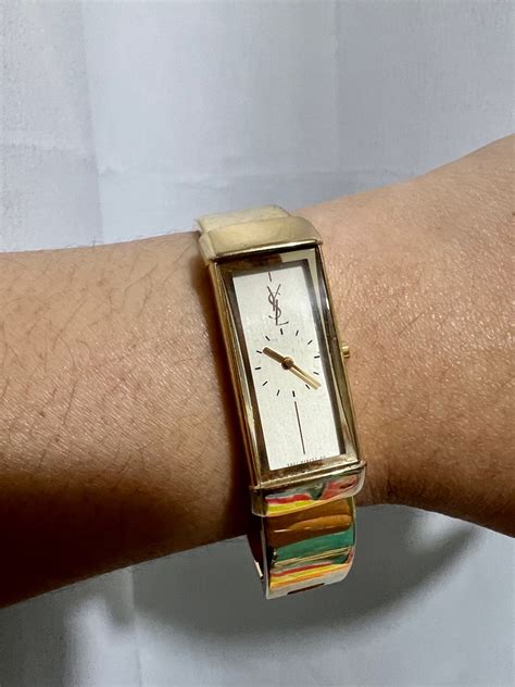 ysl bangle watch|the saint lauren ladies braclets.